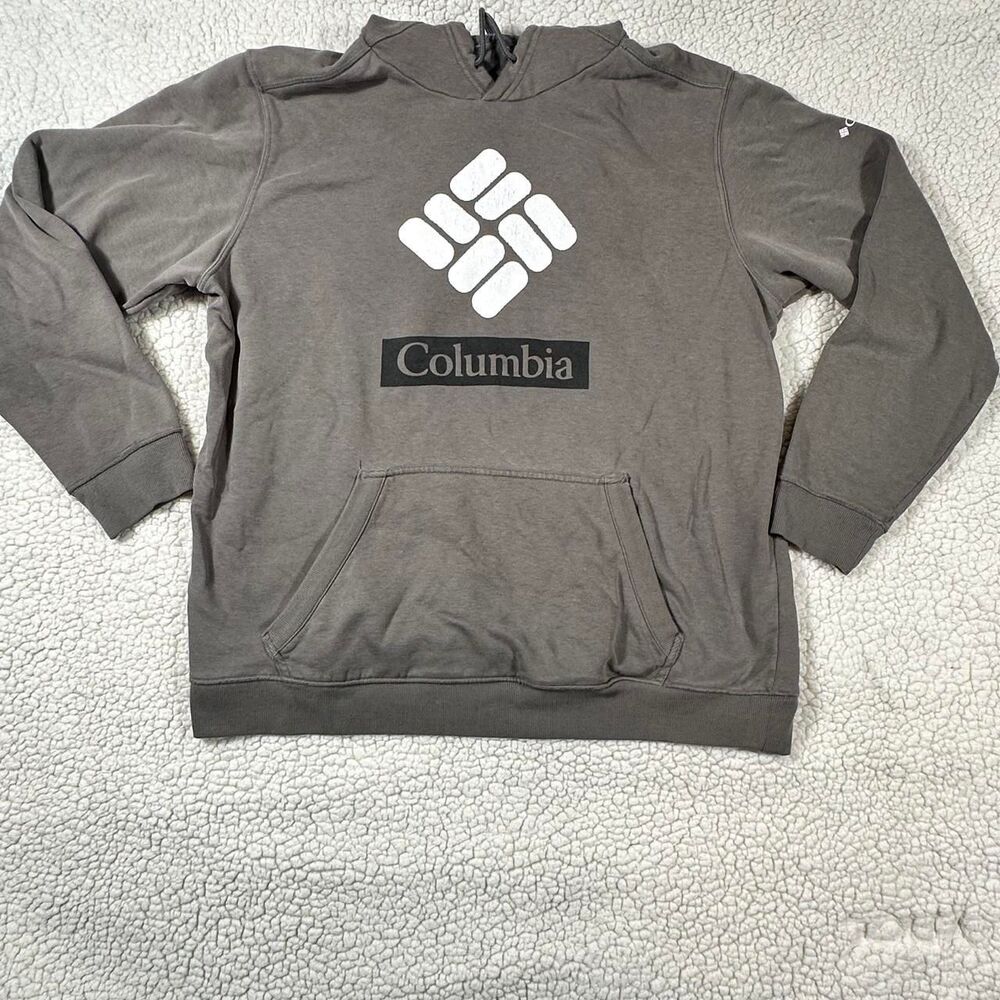 Columbia-sportswear Men's Grey and Brown Hoodie